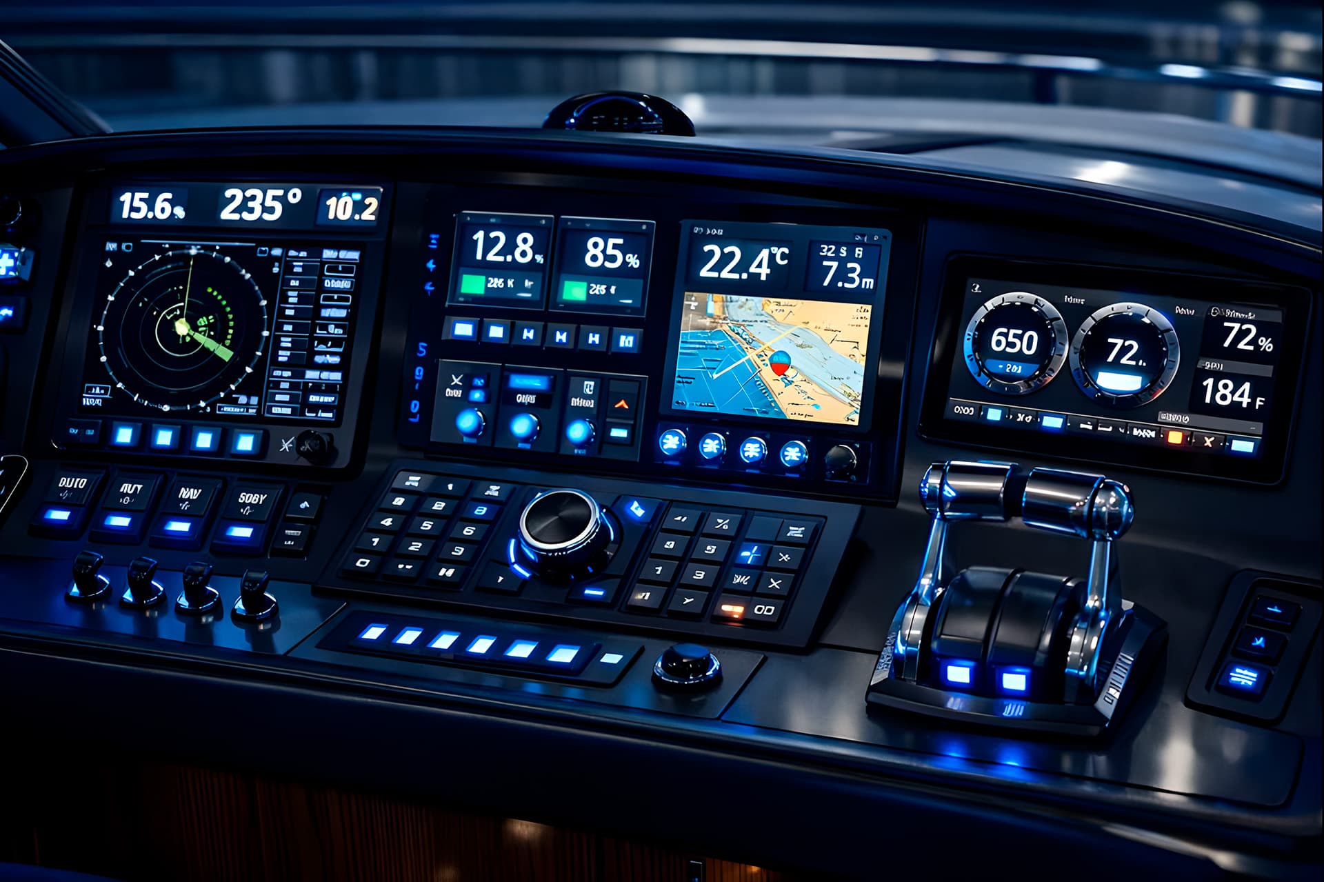 Panel de control electrónico marino — Electricidad Naval BERTO