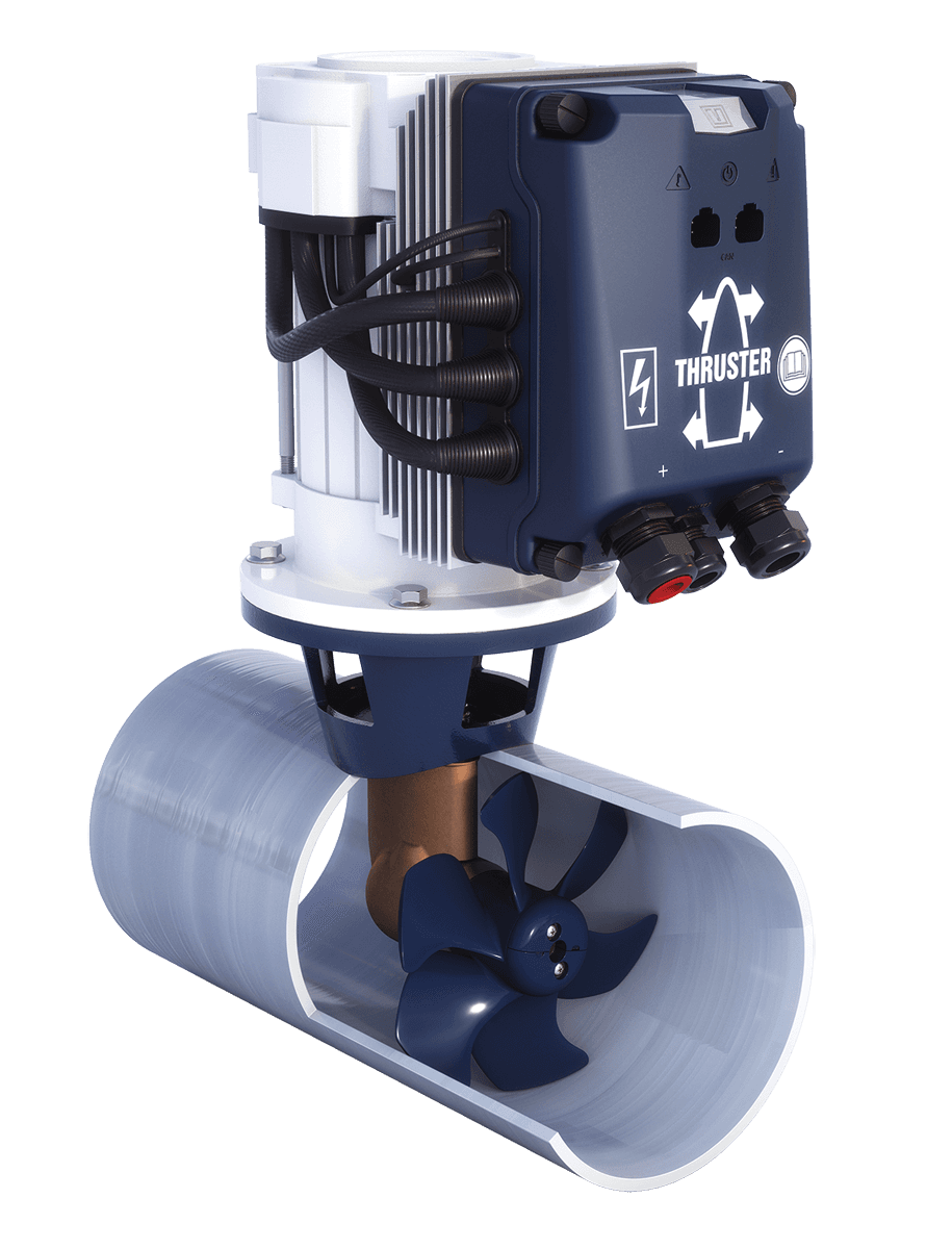 Hélice de proa BOW PRO Boosted sin escobillas completamente proporcional 210kgf, 24 y 48V, túnel 250 mm Ø