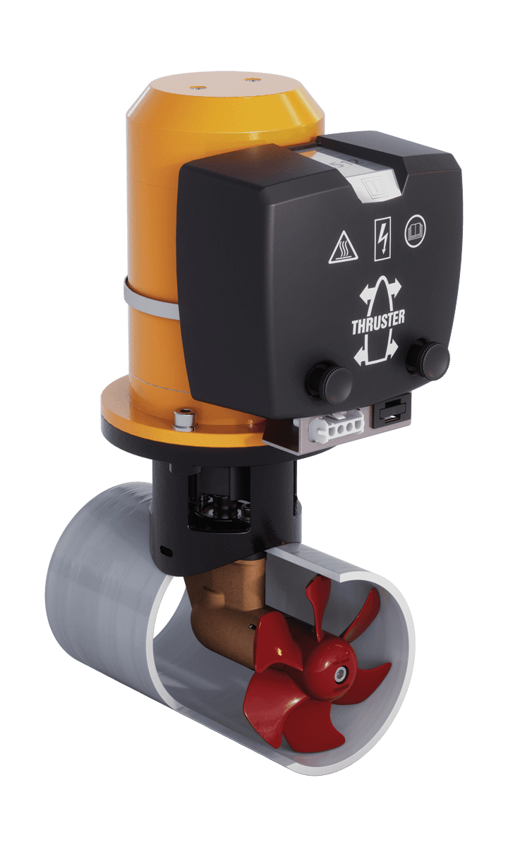Hélice de proa, 25 kgf, 12V, diámetro de tubo 110 mm