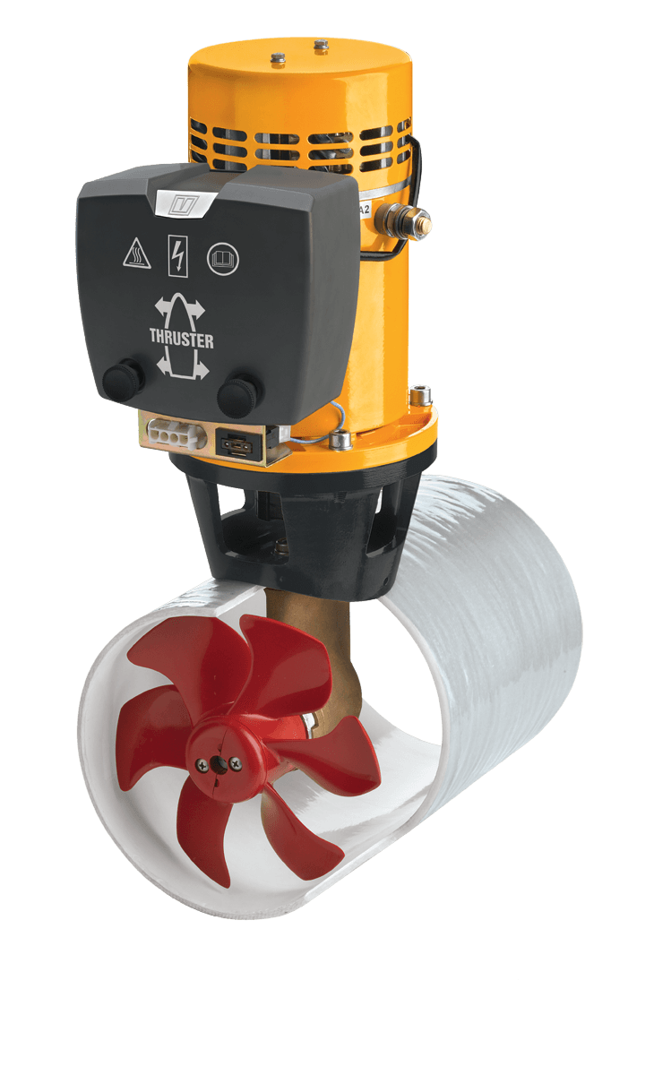 Hélice de proa, 52 kgf, 12 V, diámetro de tubo 140 mm