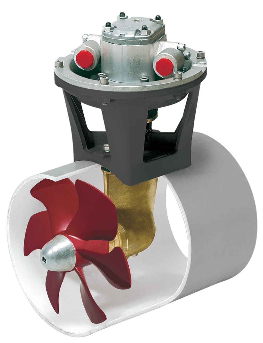 Hélice de proa 55 kgf, incluye motor hidráulico 3,5 kW, para tubo de diámetro 150 mm