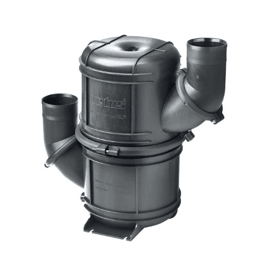 Colector de "HD composite" negro tipo NLP40, 40mm Ø