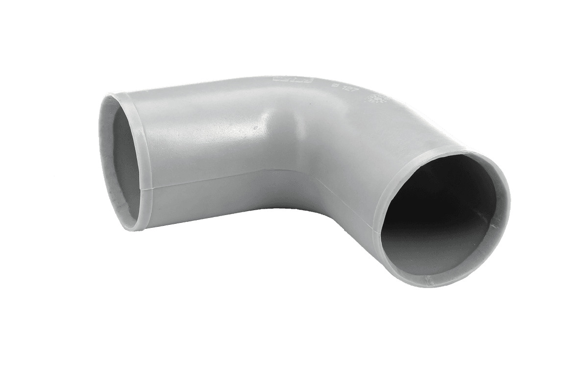 Empalme plástico, 90˚ curvo Ø 152 mm