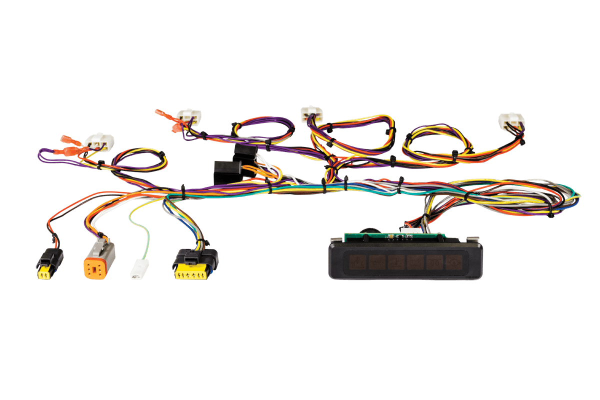 Mazo de cables para instrumentos de motor, incluye panel e interruptor de arranque