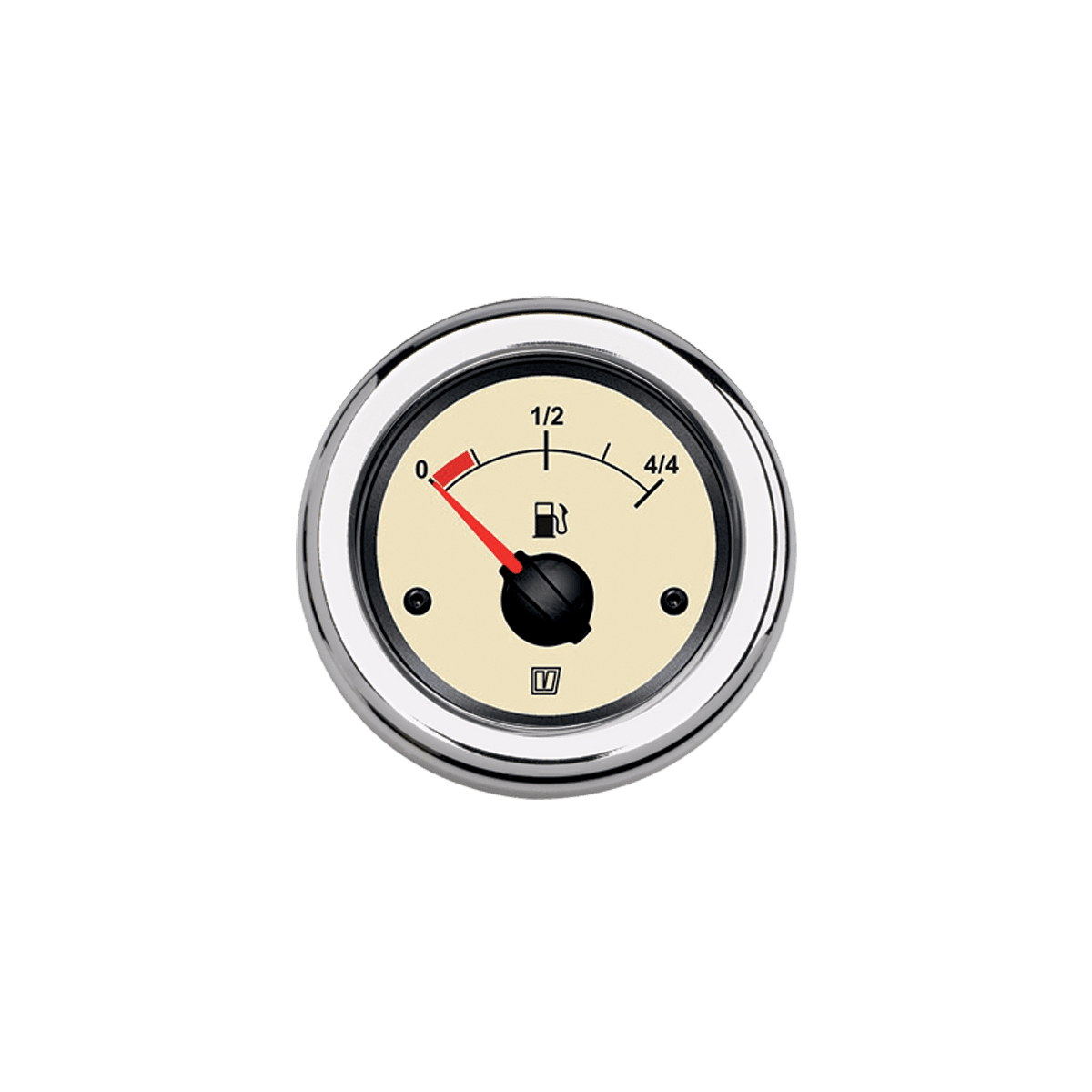 Indicador nivel carburante beige, 12 / 24 V, agujero Ø 52 mm (sin flotador)