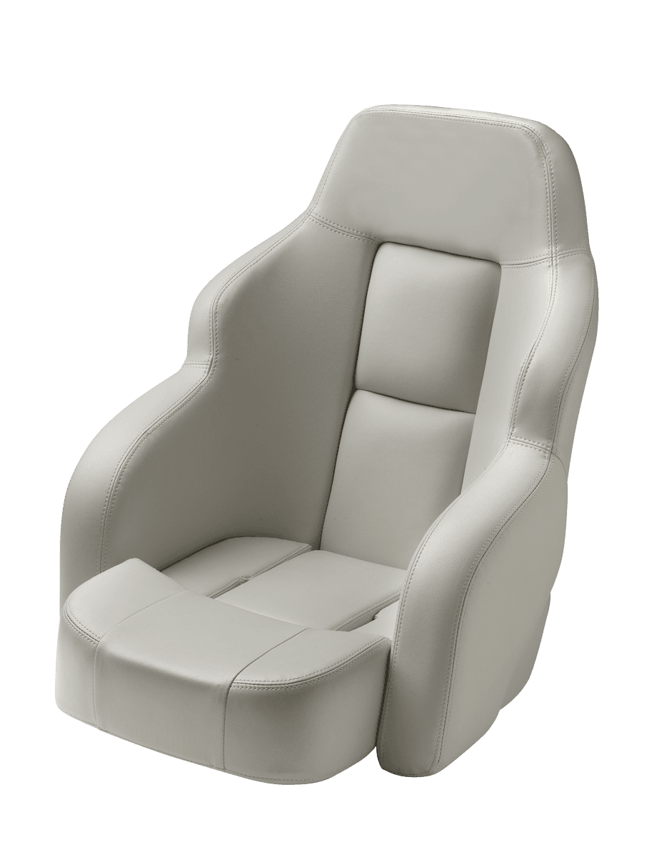 Asiento de lujo COMMANDER con banqueta abatible, blanco