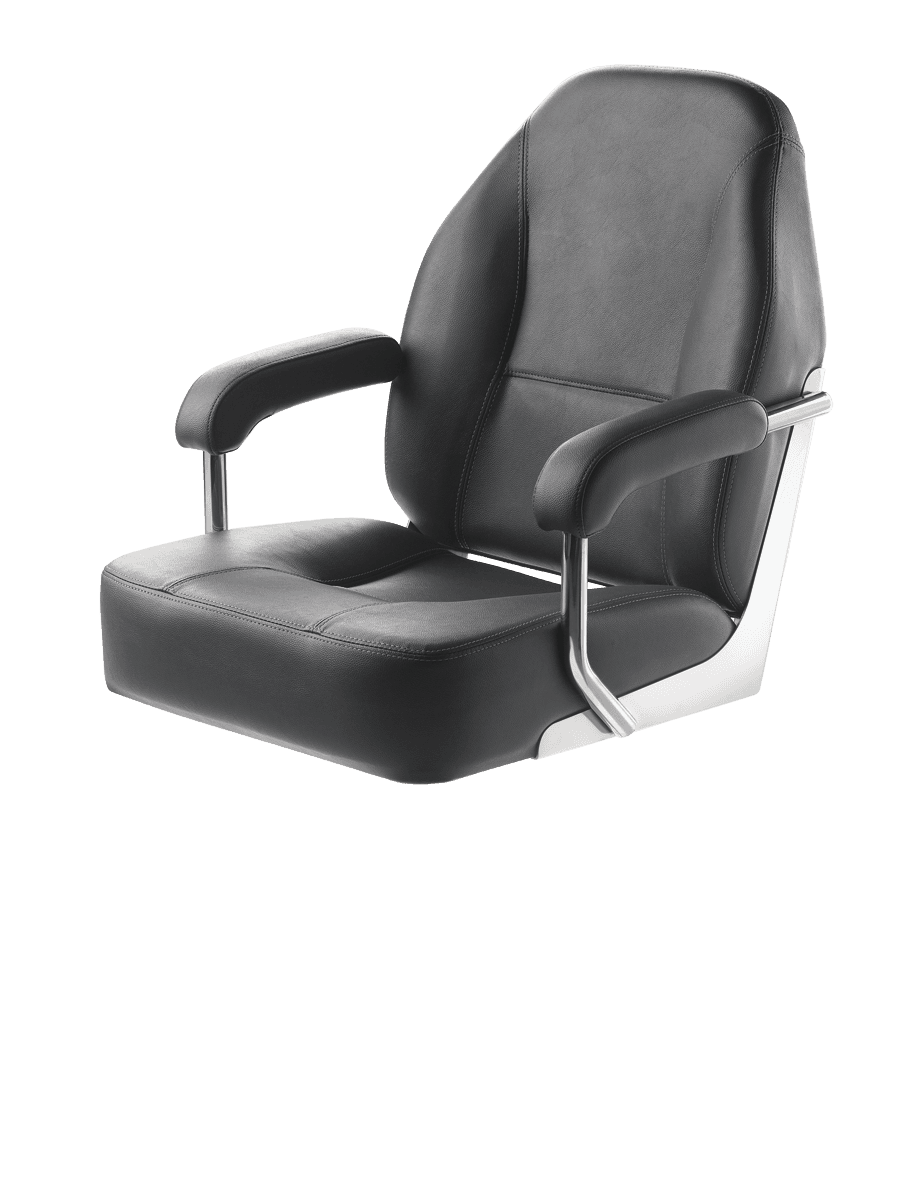 Asiento MASTER con marco acero inoxidable, azul oscuro