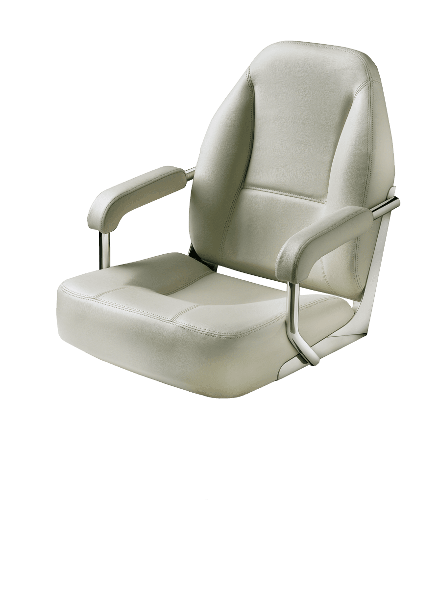 Asiento MASTER con marco acero inoxidable, blanco