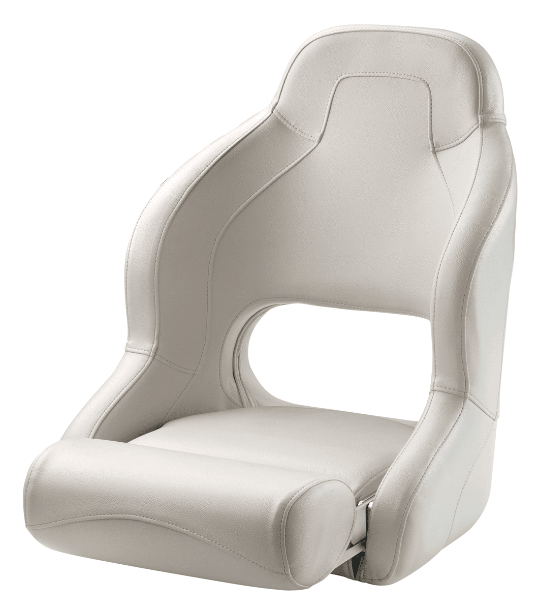Asiento deportivo PILOT con banqueta abatible, blanco