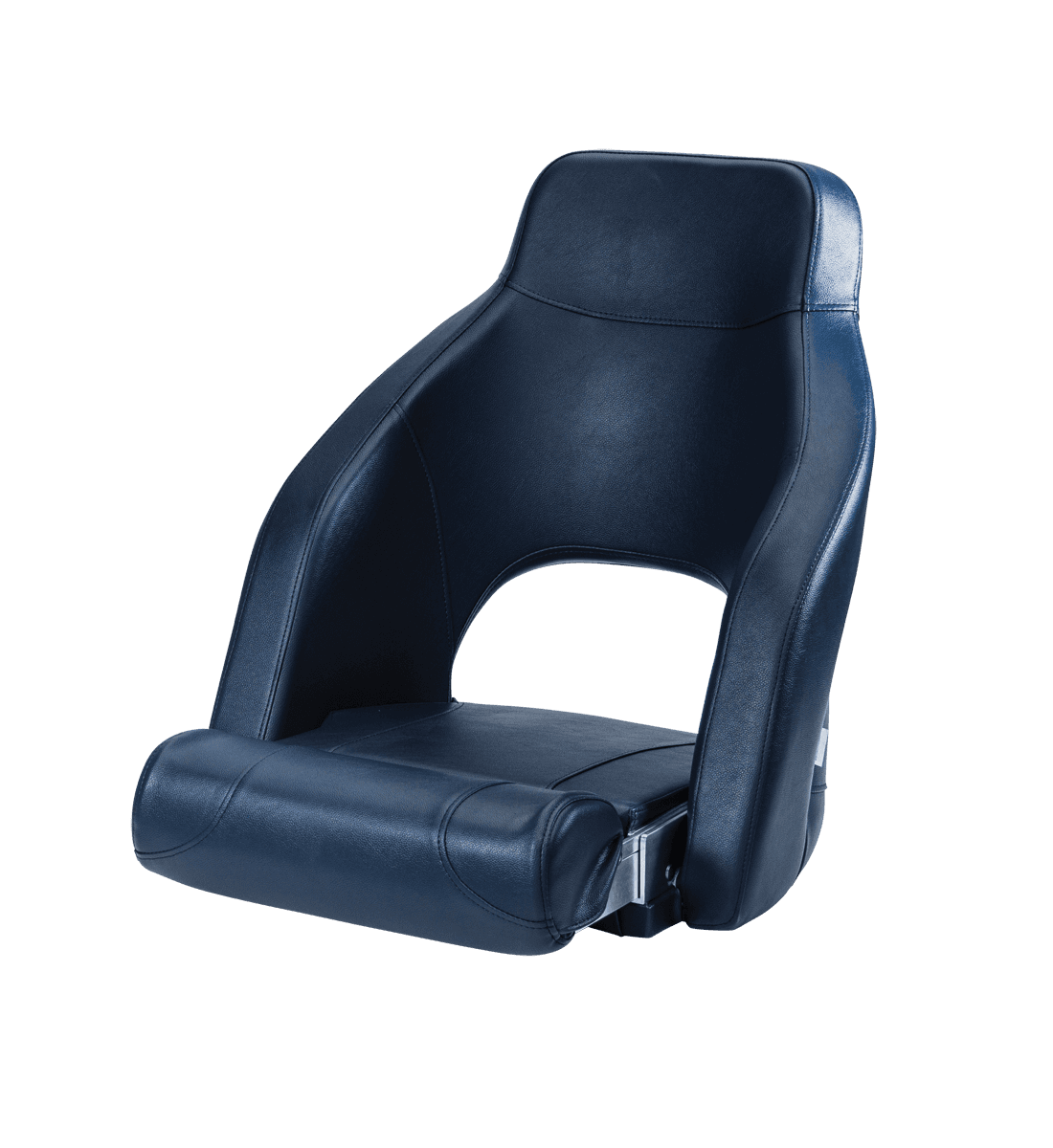 Asiento deportivo ADMIRAL con apoyos laterales y banqueta abatible, azul