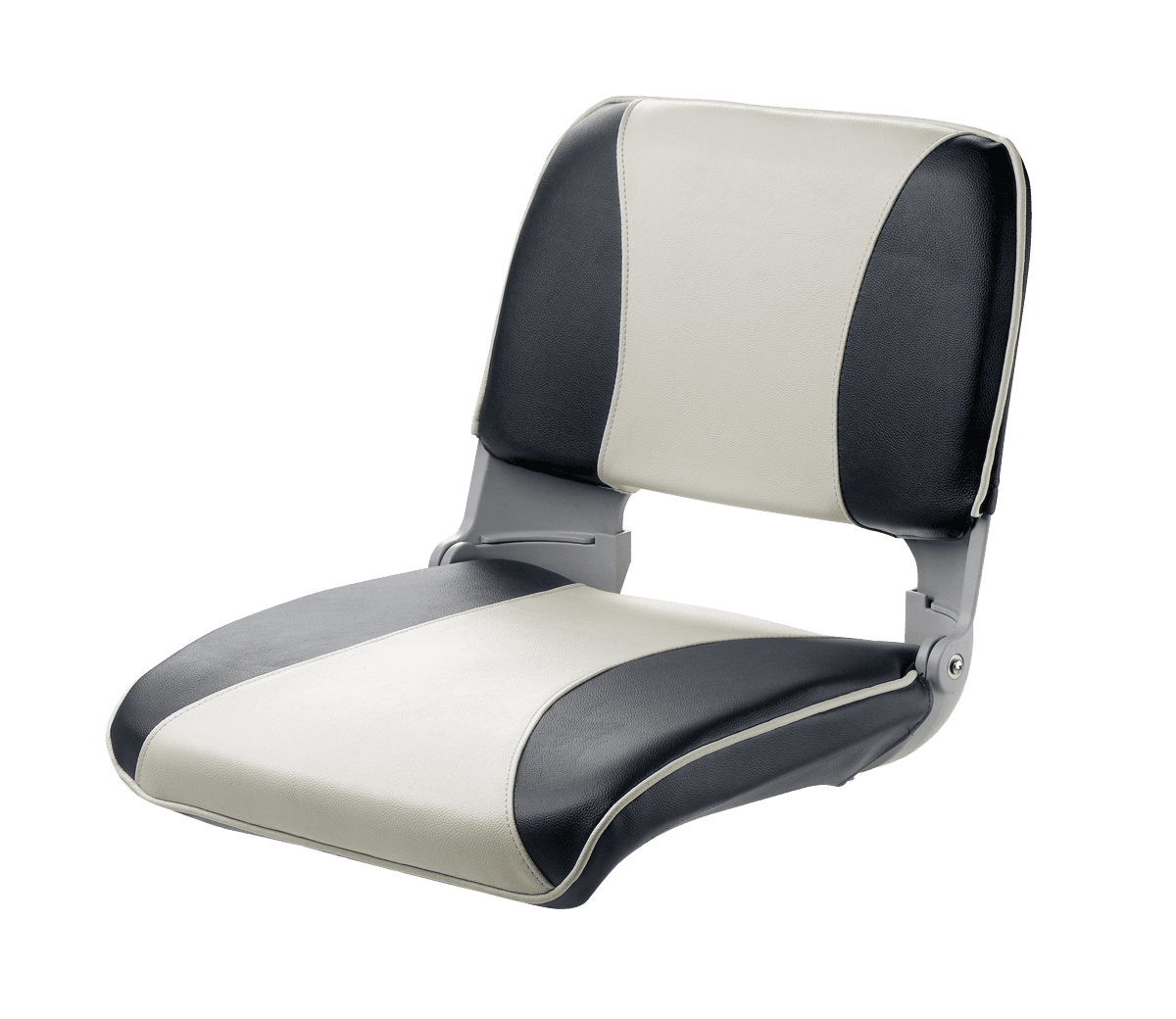 Asiento lujoso abatible CREW, azul oscuro y blanco