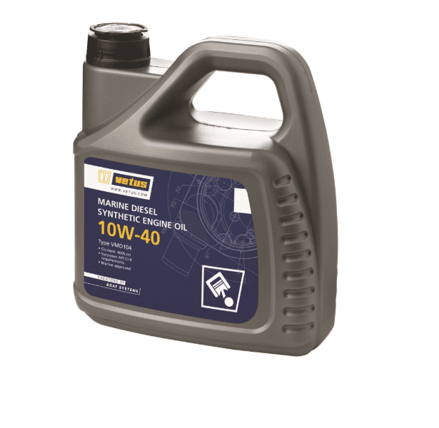 Aceite sintético motor marino diesel "VETUS Marine Diesel Synthetic Engine Oil" SAE 10W-40, envase de 1 litro