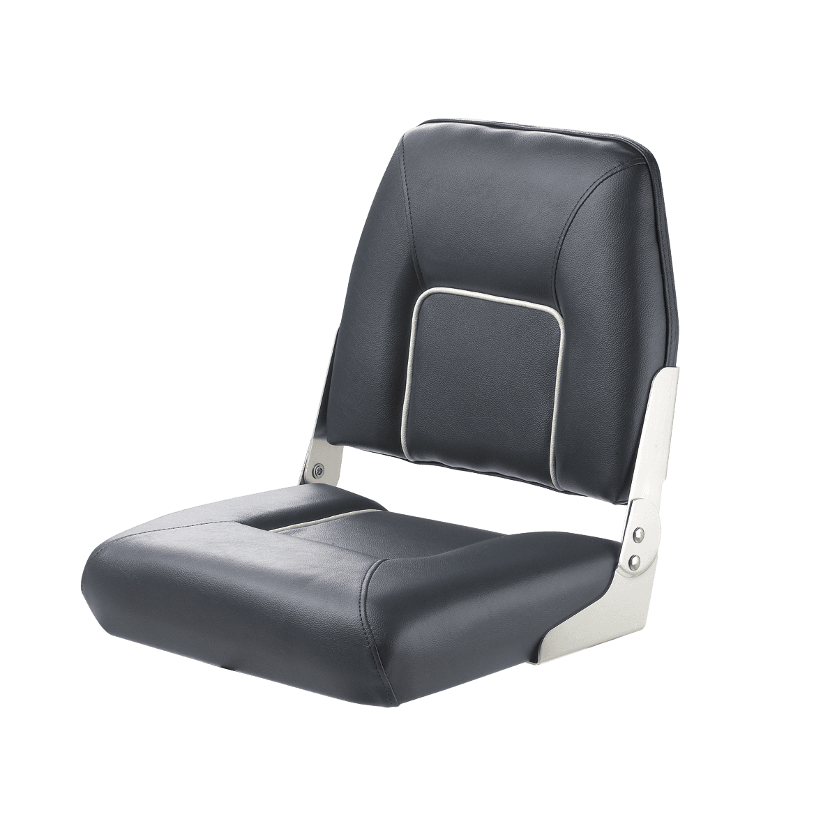 Asiento abatible de lujo FIRST MATE, azul oscuro con ribete blanco