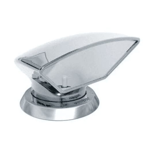 Toma de aire 75mm Ø interior tipo Donald, A.INOX 316 con interior en blanco (incluye aro y tuerca A.INOX)
