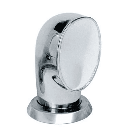 Toma de aire 100 mm Ø interior tipo Tom, A INOX 316 con interior en blanco (incluye aro y tuerca A.INOX)
