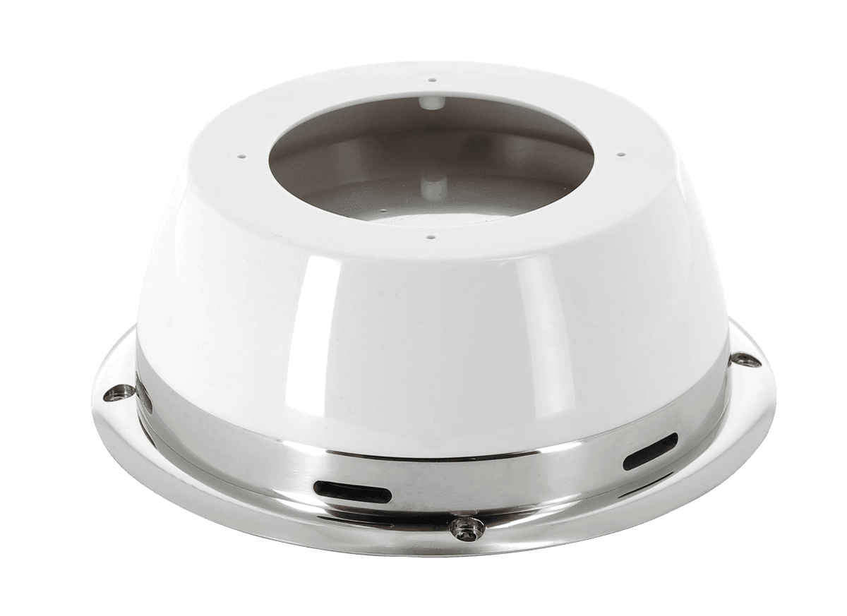 Separador de agua para toma de aire 125 mm Ø int., incl aireador hongo. Con grueso cubierta >25mm requiere BOXAD125