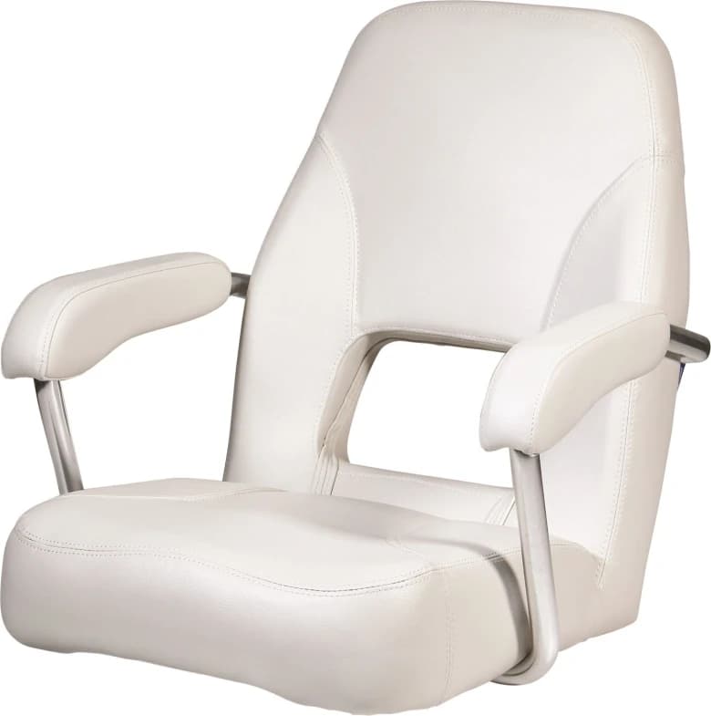 Asiento SAILOR con marco aluminio anodizado, blanco