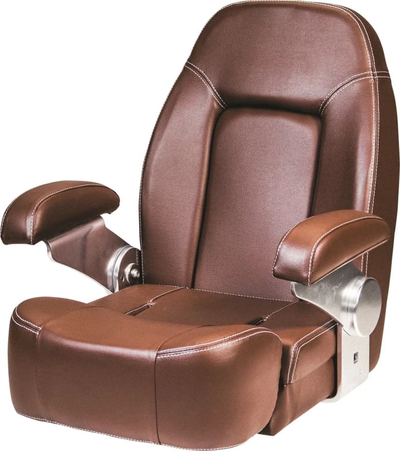 Asiento SEAMAN con banqueta, marrón caoba