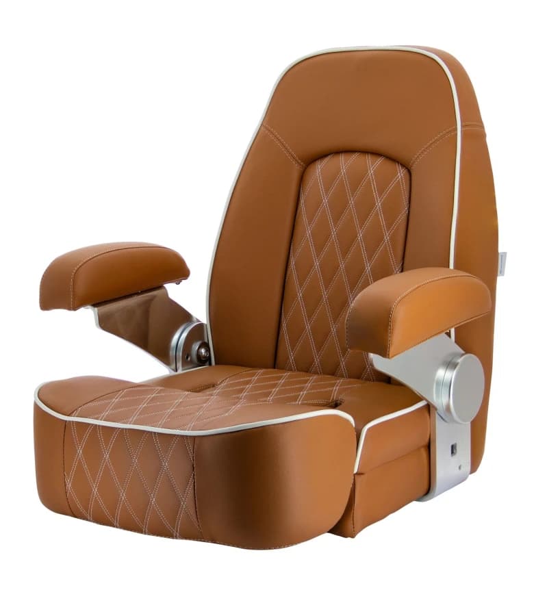 Asiento SEAMAN con banqueta, pardo anaranjado (cognac)