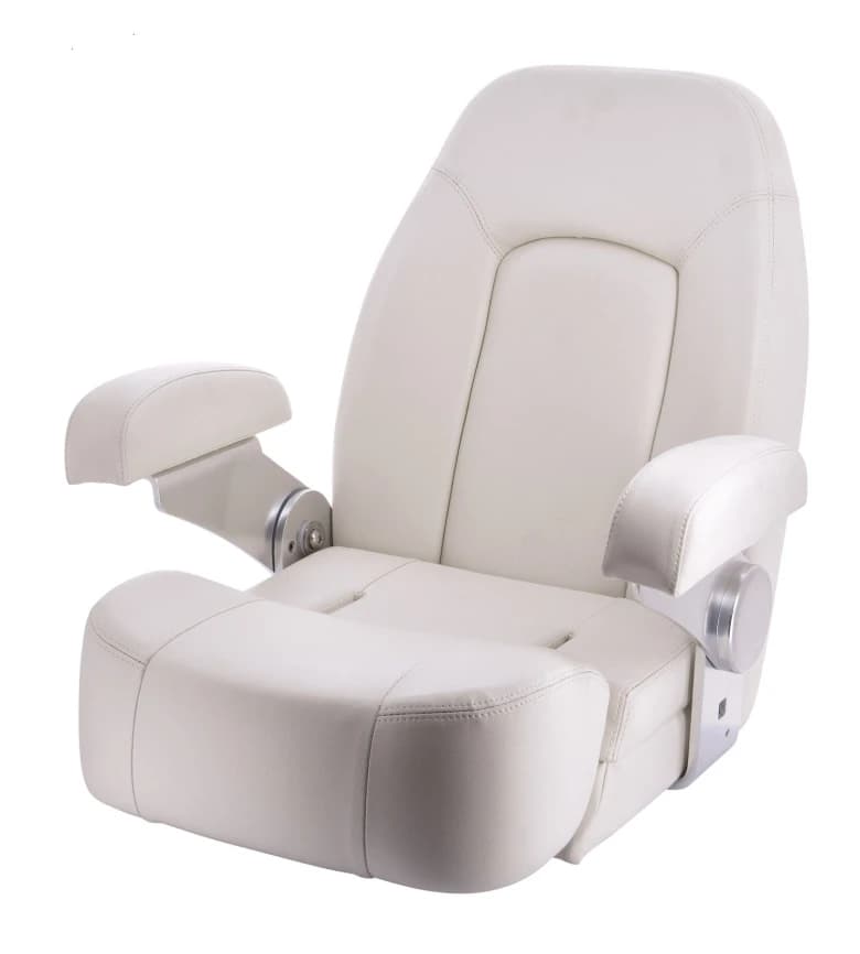 Asiento SEAMAN con banqueta, puro blanco